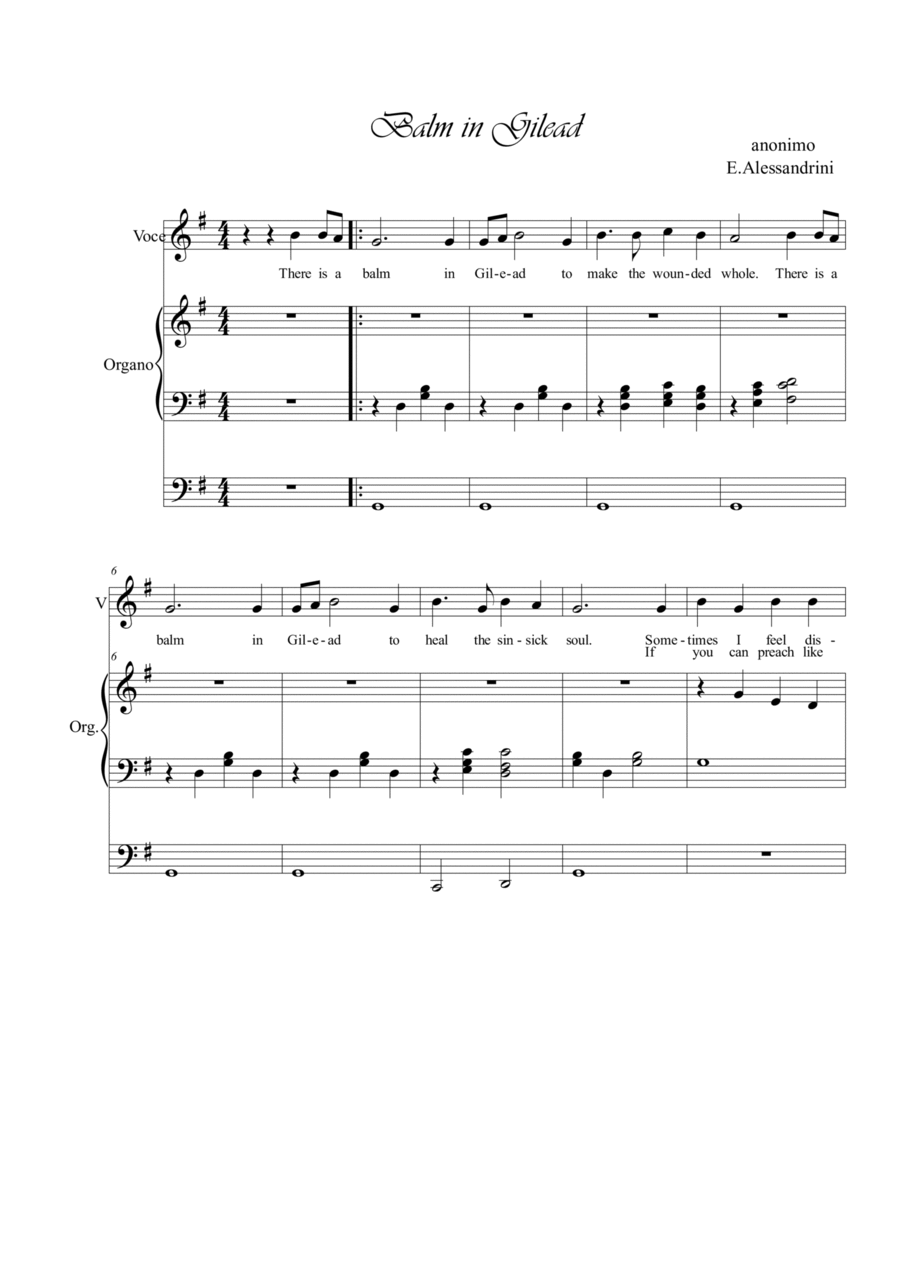 Balm in Gilead Balm in Gilead Voice scores gallery preview page 1