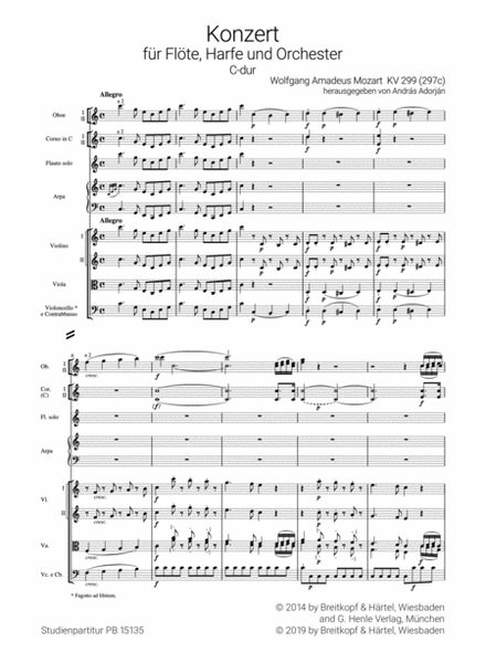 Concerto in C major K. 299 (297c)