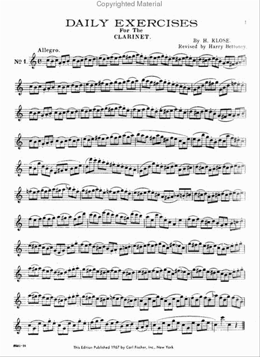 Daily Exercises B-Flat Clarinet scores gallery preview page 2