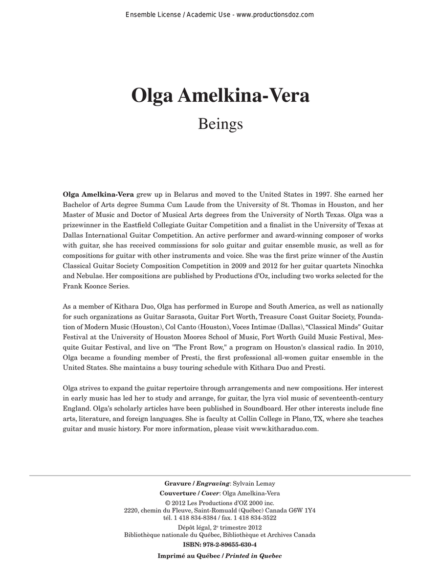 Beings Classical Guitar scores gallery preview page 1