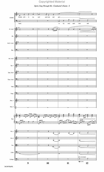 Spirit, Sing Through Me - Orchestral Score and CD with Printable Parts