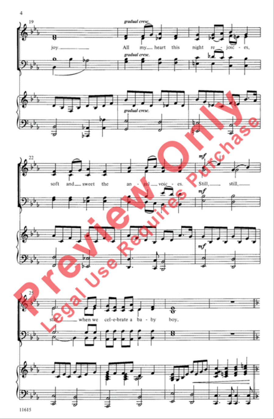 Still a Bach Christmas 4-Part scores gallery preview page 4
