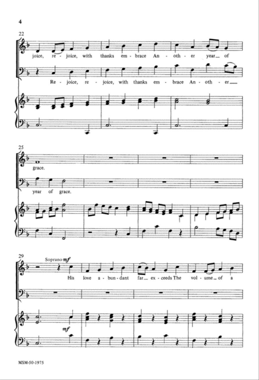 Another Year of Grace Another Year of Grace 4-Part scores gallery preview page 4