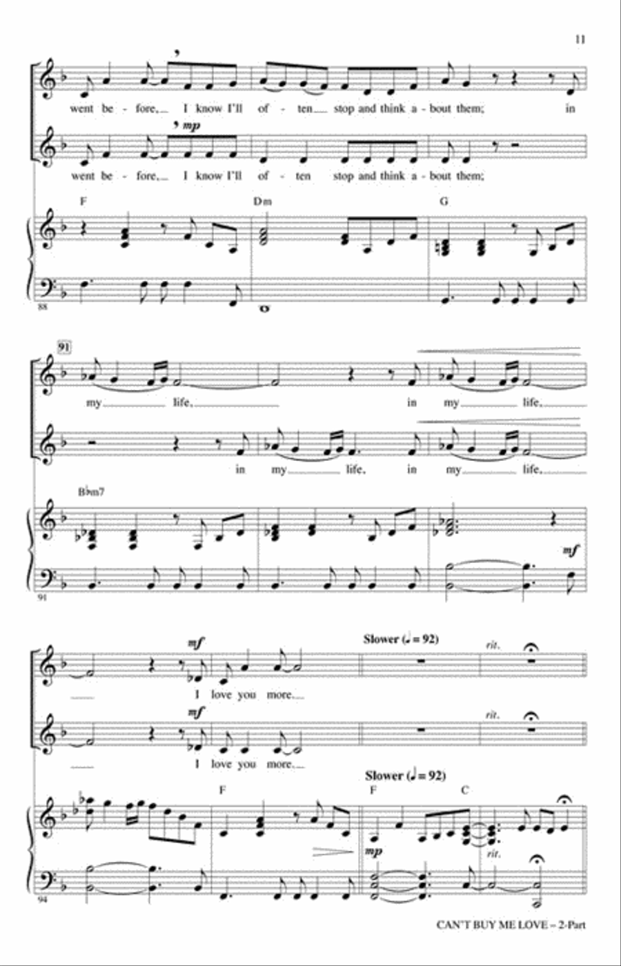 Can't Buy Me Love 2-Part scores gallery preview page 4