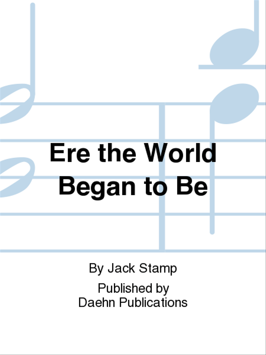Ere the World Began to Be Concert Band scores gallery preview page 1