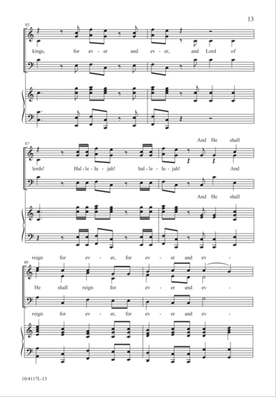 Messiah Christmas Suite Messiah Christmas Suite 3-Part scores gallery preview page 14