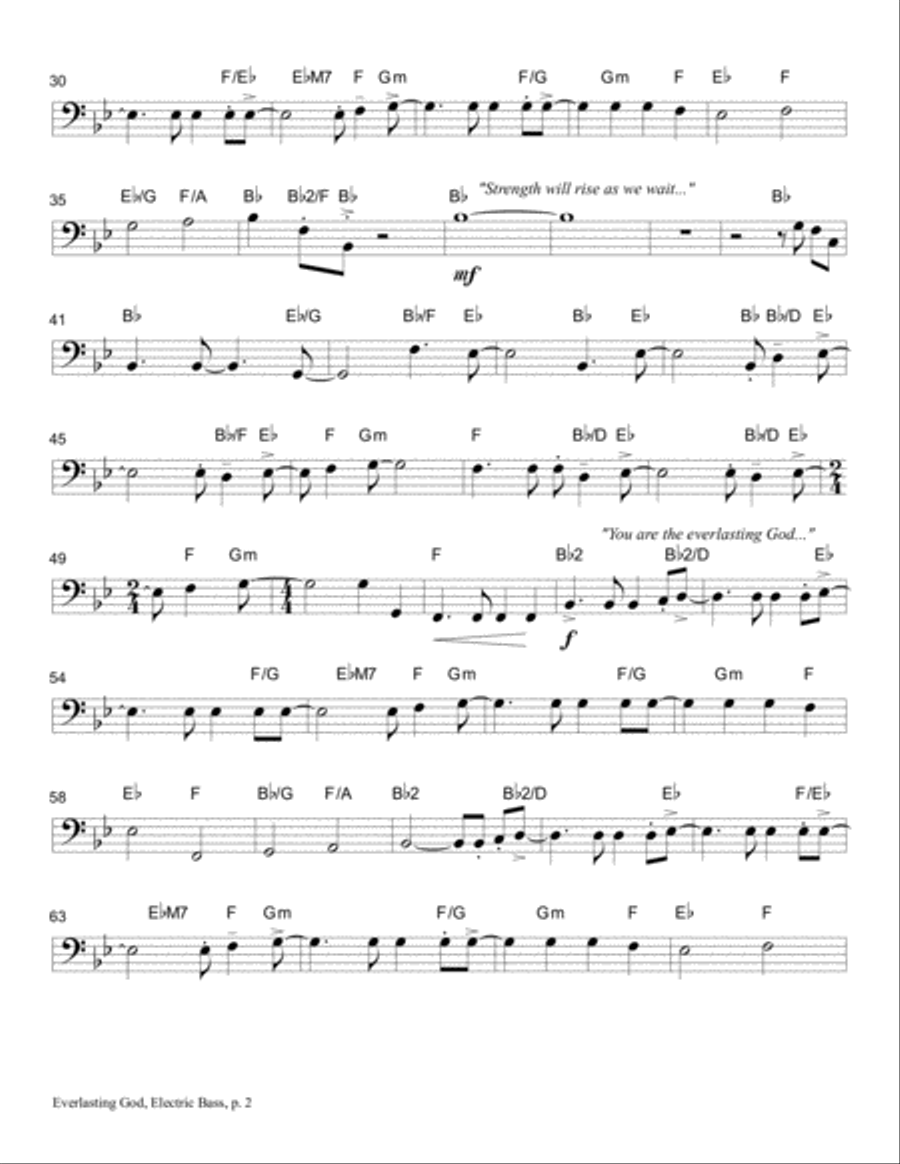 Everlasting God Guitar scores gallery preview page 5
