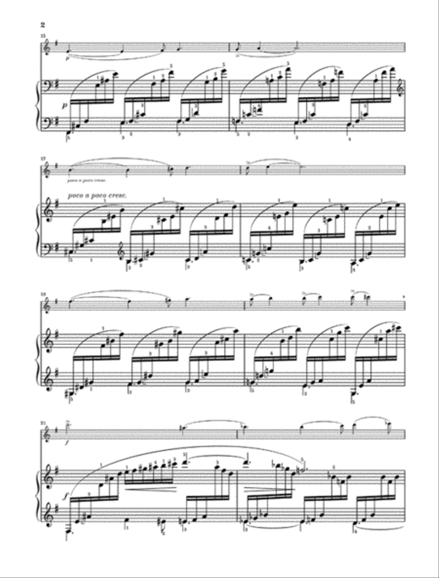 Violin Sonata No. 2 in E minor, Op. 108 Violin Solo scores gallery preview page 3