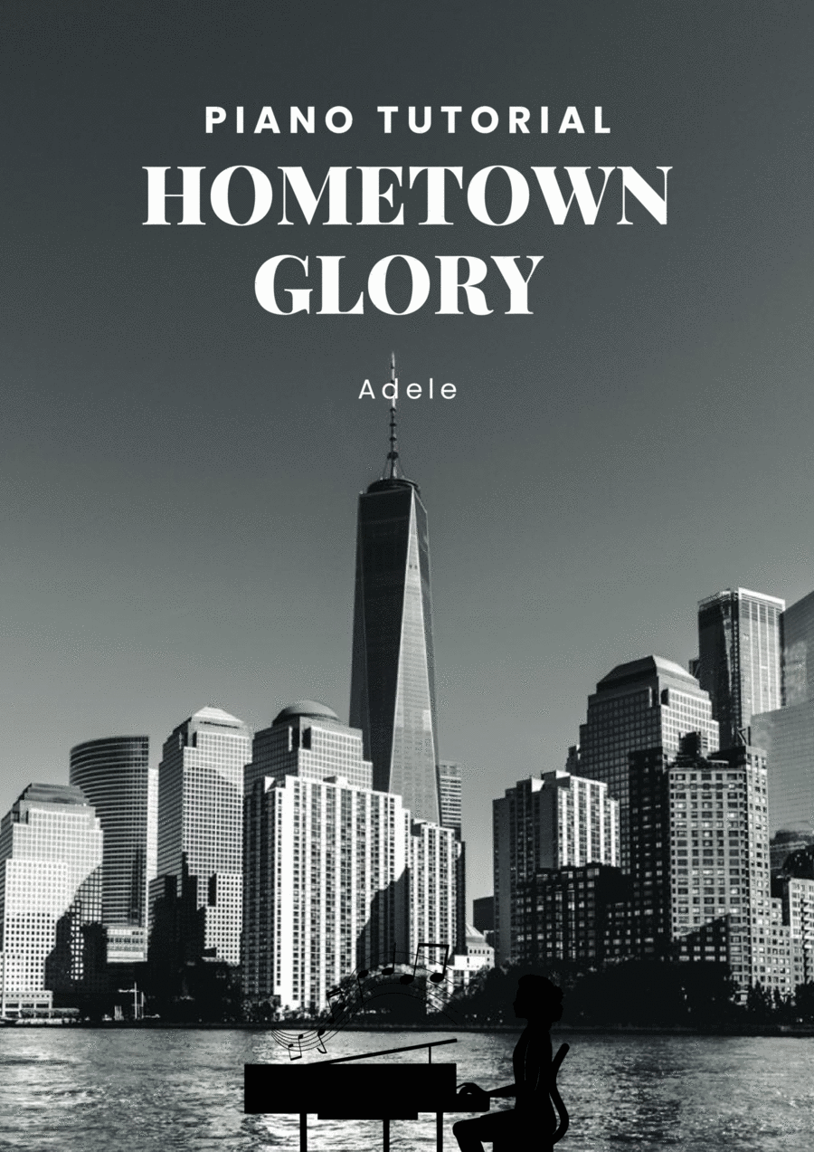 Hometown Glory Easy Piano scores gallery preview page 1