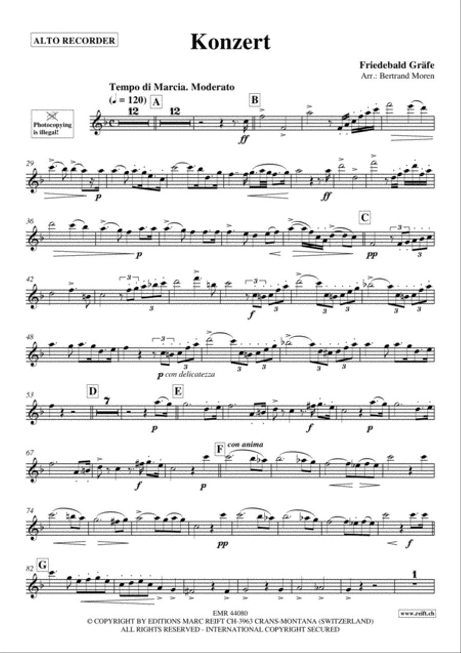 Konzert Alto Recorder scores gallery preview page 2