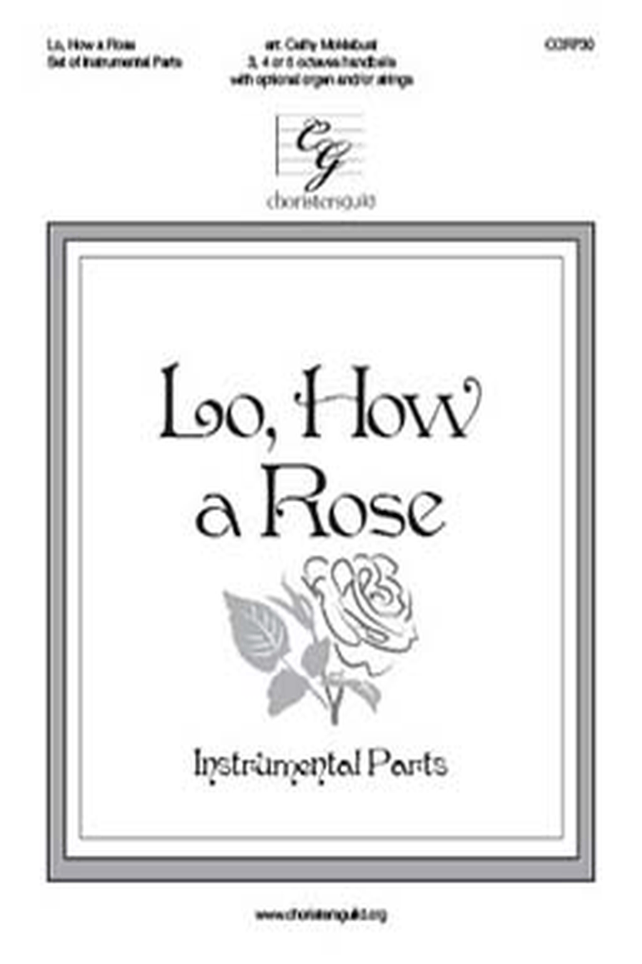 Lo, How a Rose Set of Reproducible Instrumental Parts Cello scores gallery preview page 1