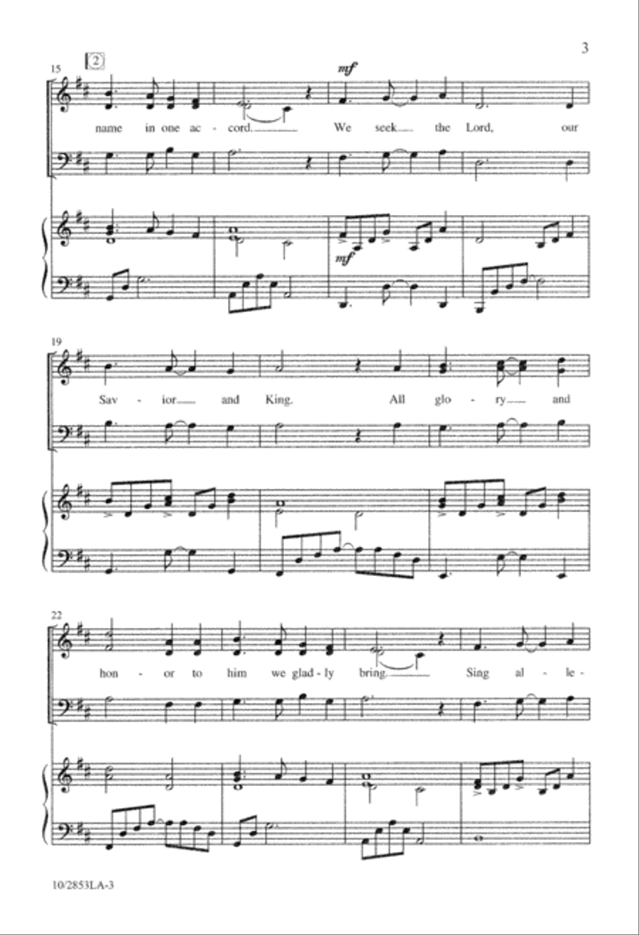 We Seek the Lord We Seek the Lord 3-Part scores gallery preview page 3