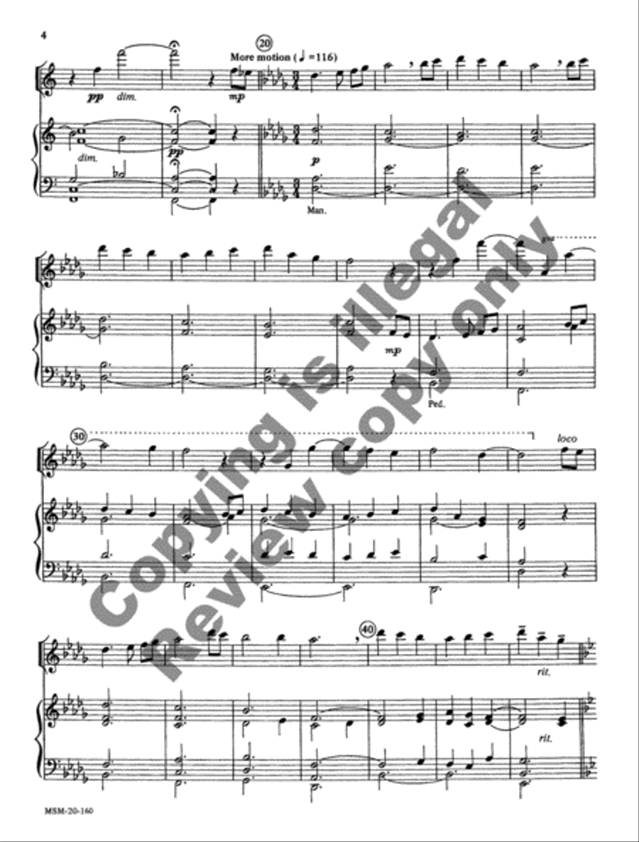 A Christmas Prelude for Flute and Organ Flute scores gallery preview page 7