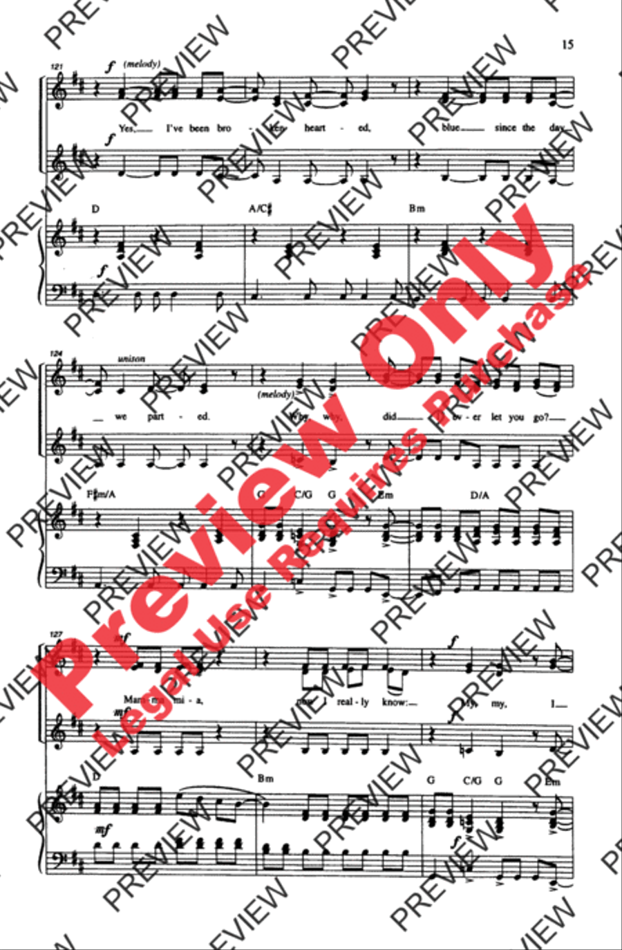 ABBA Forever! ABBA Forever! Women's Choir scores gallery preview page 15