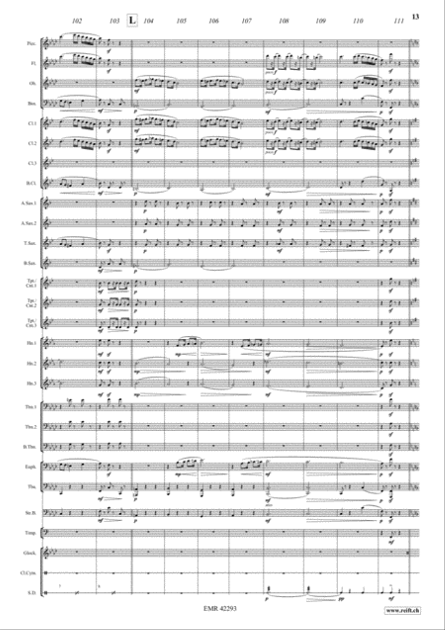 Il Gattopardo Concert Band scores gallery preview page 13