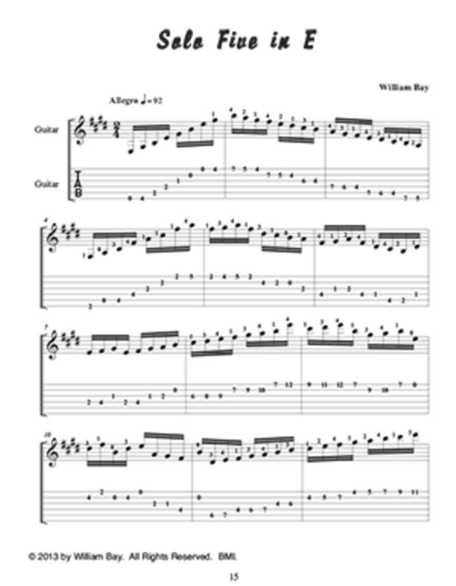 Fingerstyle Technic Fingerpicking Guitar scores gallery preview page 4
