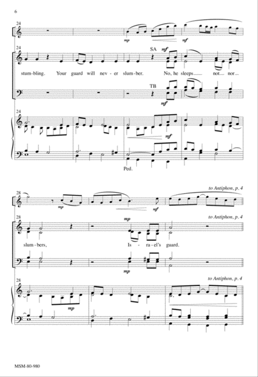 May Light Eternal Shine on Your Servant: Communion Antiphon for the Mass of Christian Burial 4-Part scores gallery preview page 6