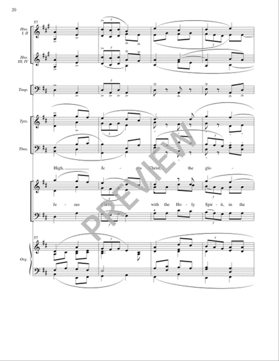 Mass for the City (Full Score) 4-Part scores gallery preview page 20