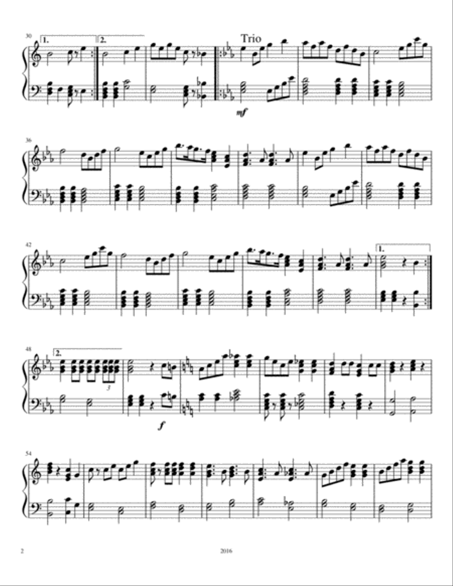 Los Tres Amigos Easy Piano scores gallery preview page 2