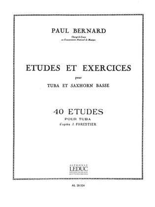 Book cover for 40 Etudes D'apres J.forestier (tuba Solo)
