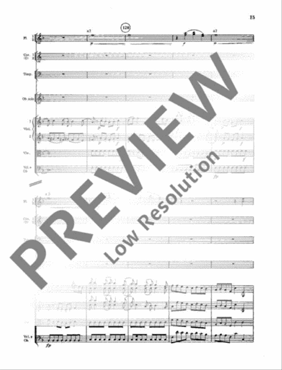 Concerto No. 1 D minor Orchestra scores gallery preview page 16