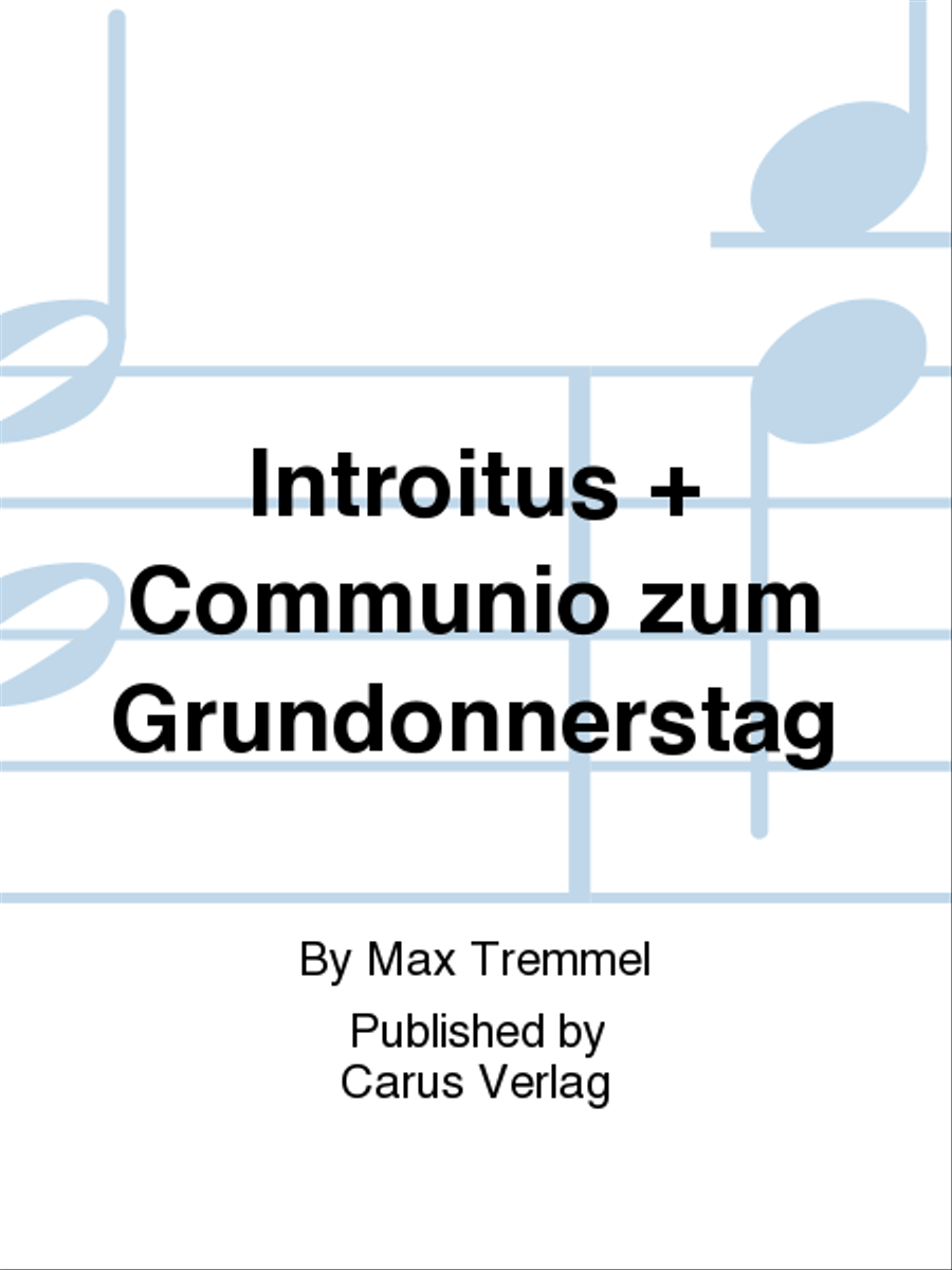 Introitus + Communio zum Grundonnerstag Score scores gallery preview page 1