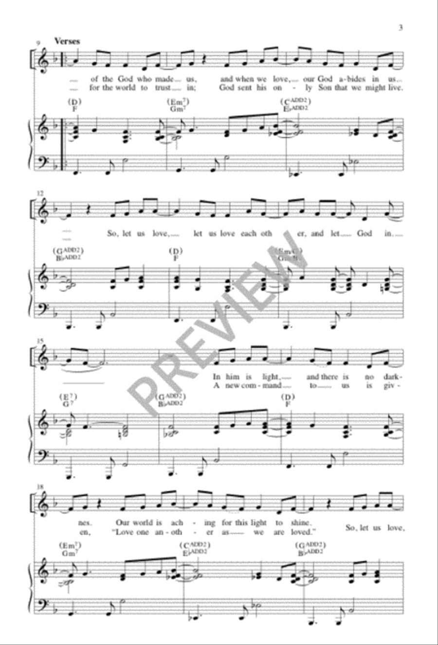 God is Love 2-Part scores gallery preview page 3