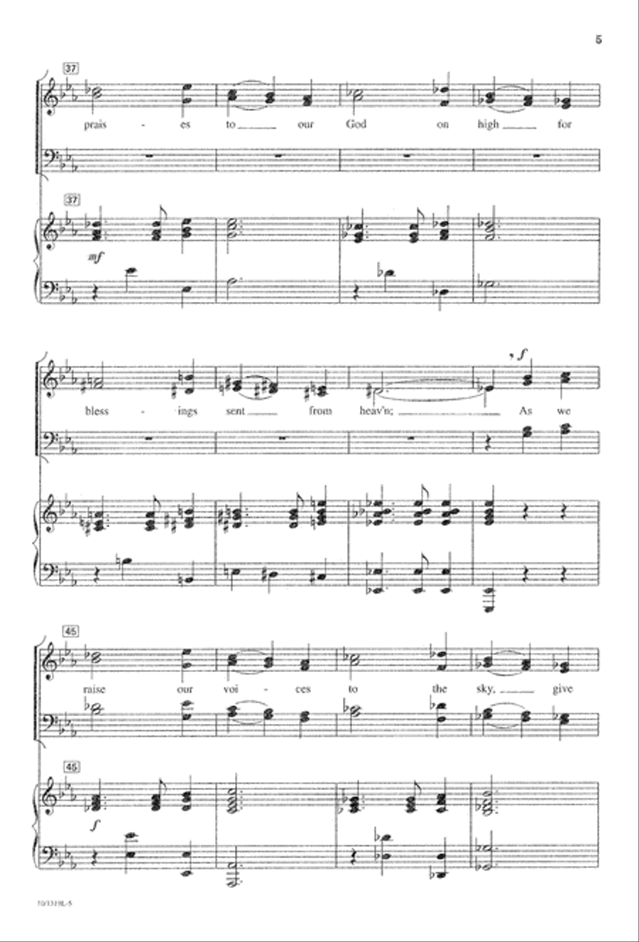 And Now Thanksgiving Begins 4-Part scores gallery preview page 5