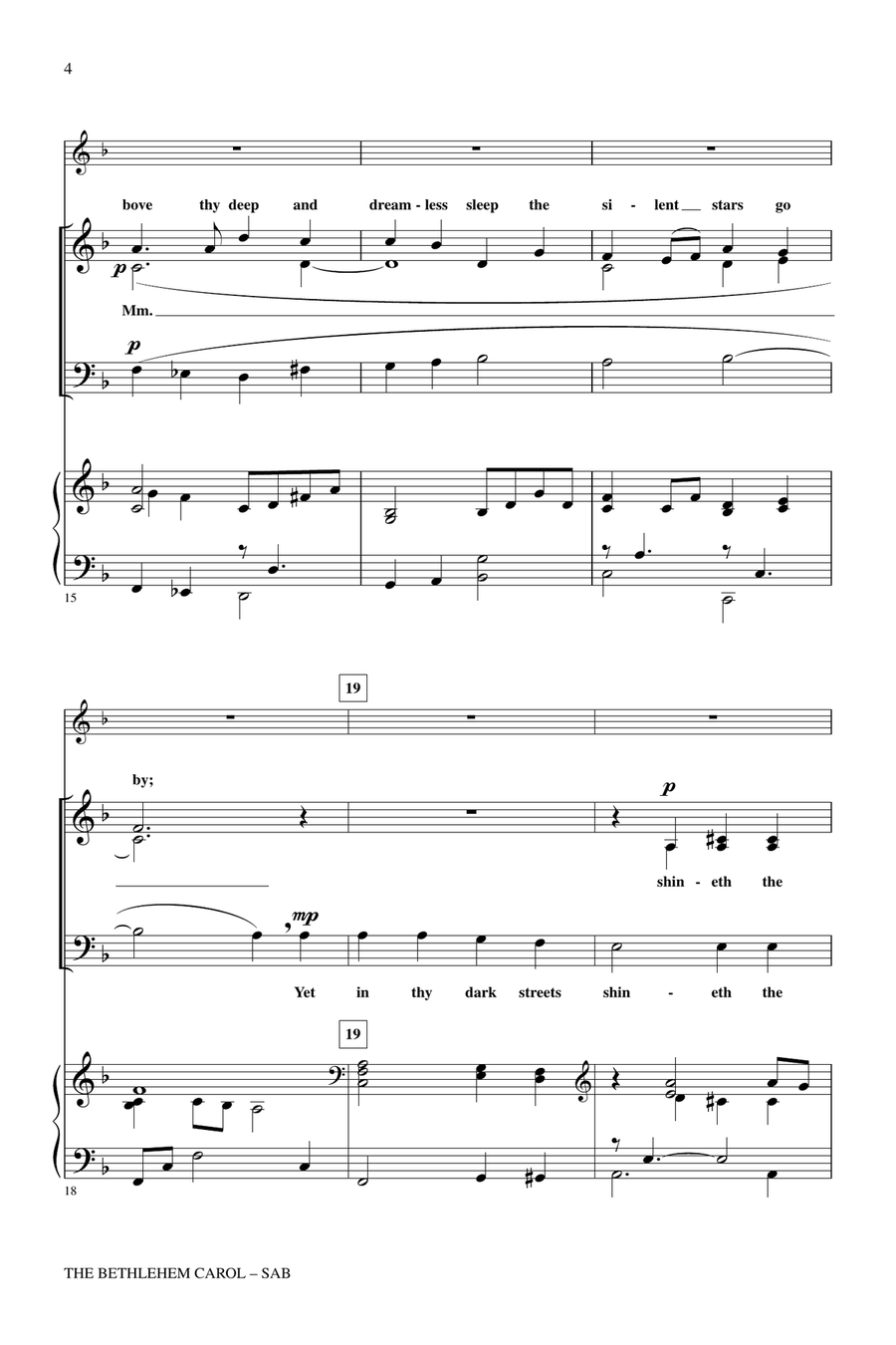 The Bethlehem Carol The Bethlehem Carol 3-Part scores gallery preview page 3