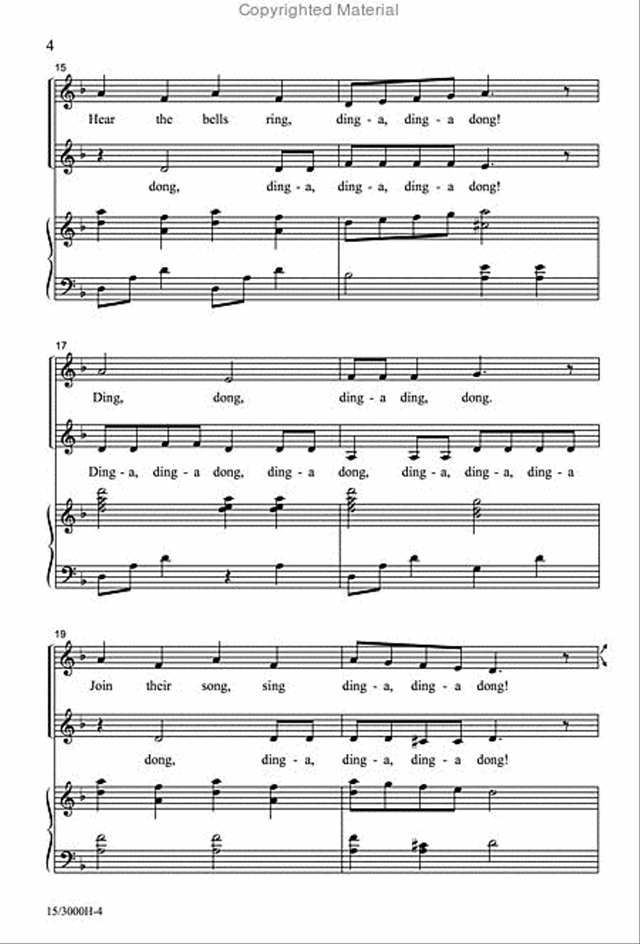 Sing Ding-a Ding-a Dong SSA scores gallery preview page 4