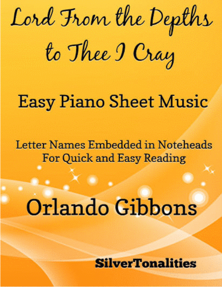 Lord From the Depths to Thee I Cry Easy Piano Sheet Music