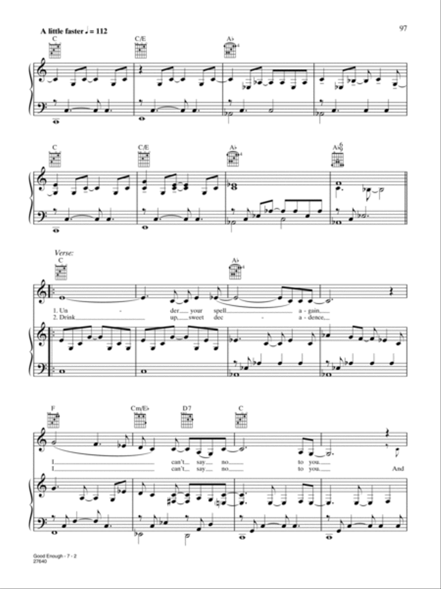 Good Enough Piano, Vocal, Guitar scores gallery preview page 2