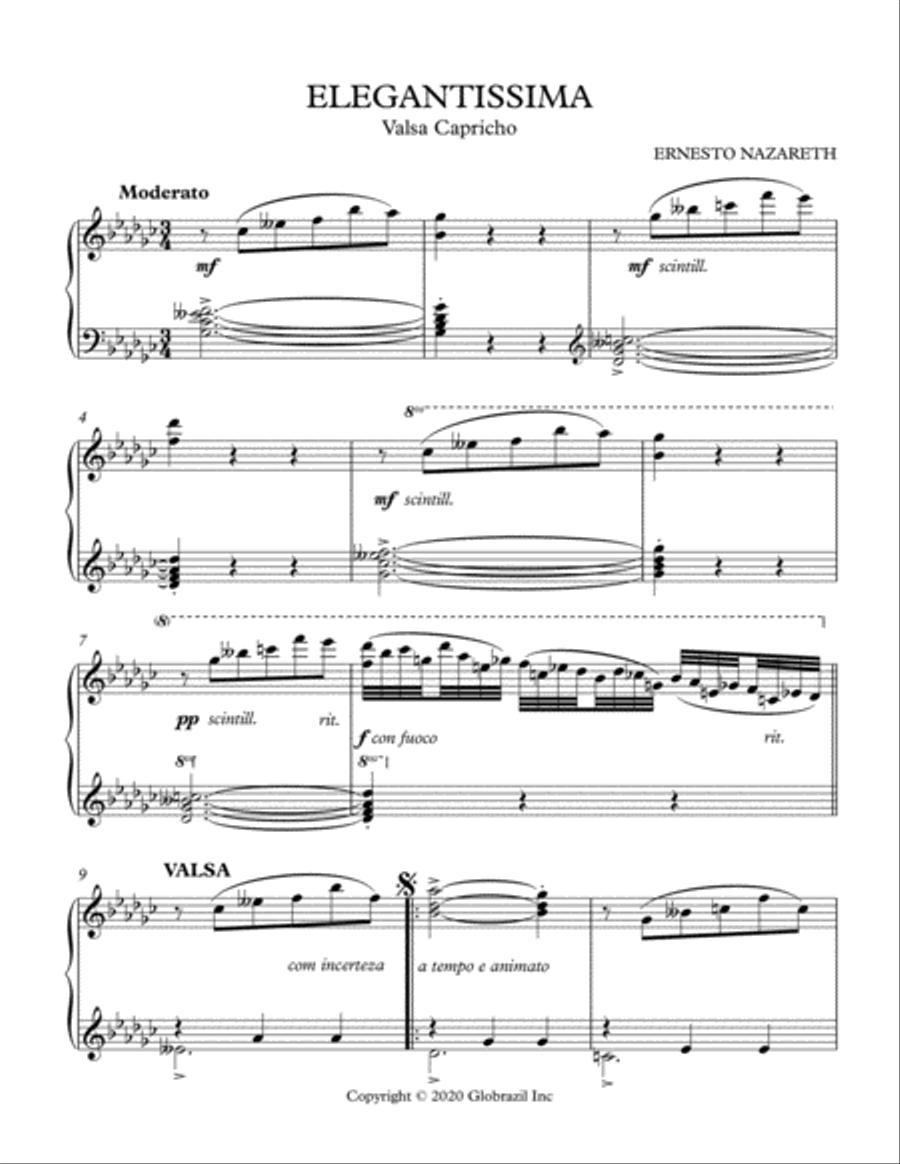 ELEGANTISSIMA Piano Solo scores gallery preview page 1