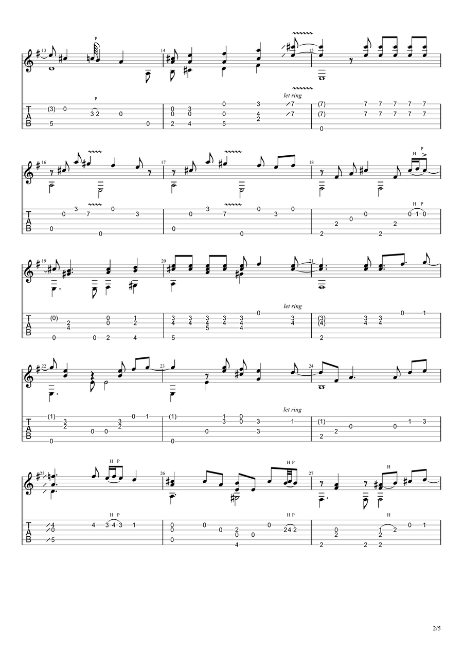 How Deep Is Your Love from the Motion Picture SATURDAY NIGHT FEVER Electric Guitar scores gallery preview page 2