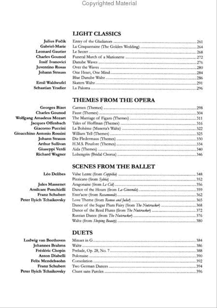 The Piano Bench of Classical Music Piano Solo scores gallery preview page 4