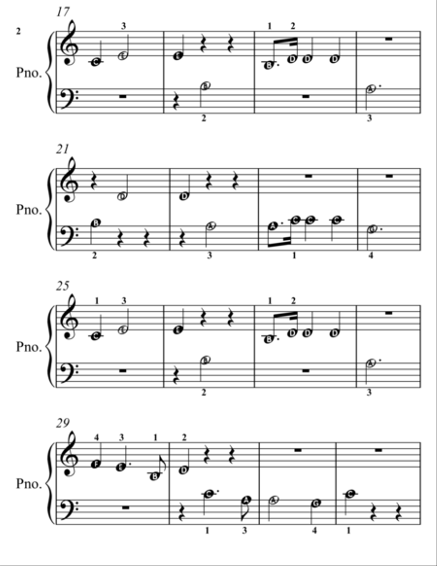 Emperor Waltz Beginner Piano Sheet Music Easy Piano scores gallery preview page 3