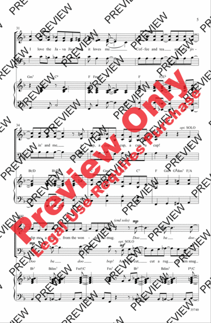Java Jive 3-Part scores gallery preview page 5