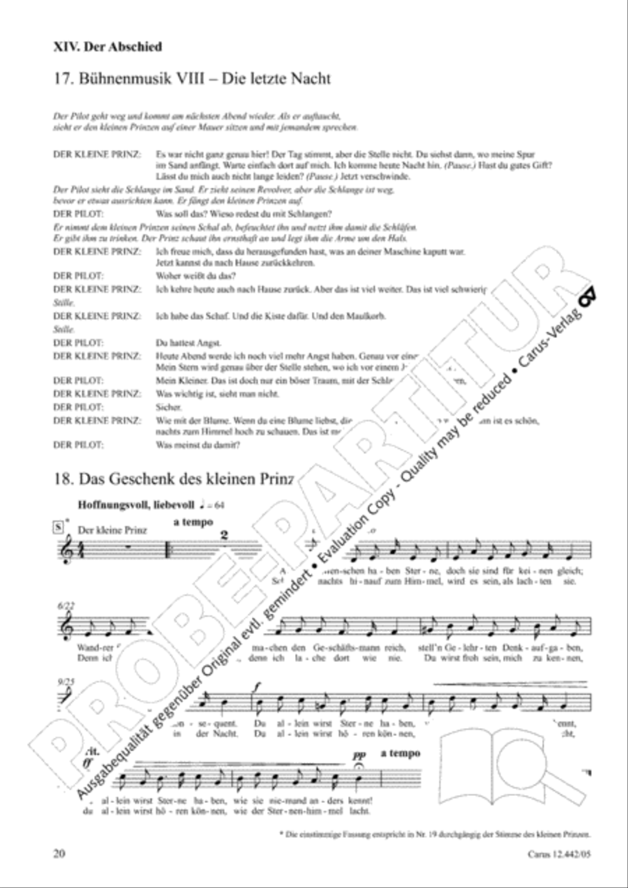 Der kleine Prinz 3-Part scores gallery preview page 21