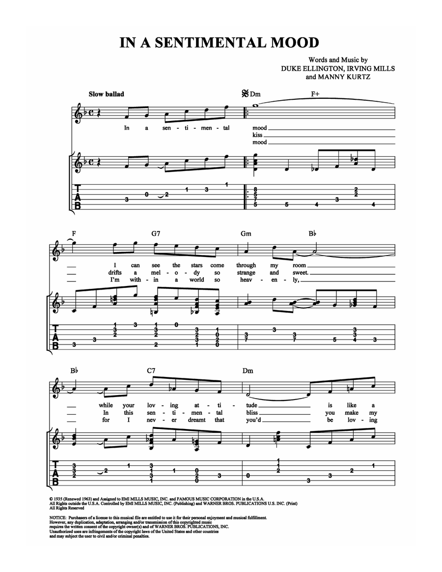 In a Sentimental Mood