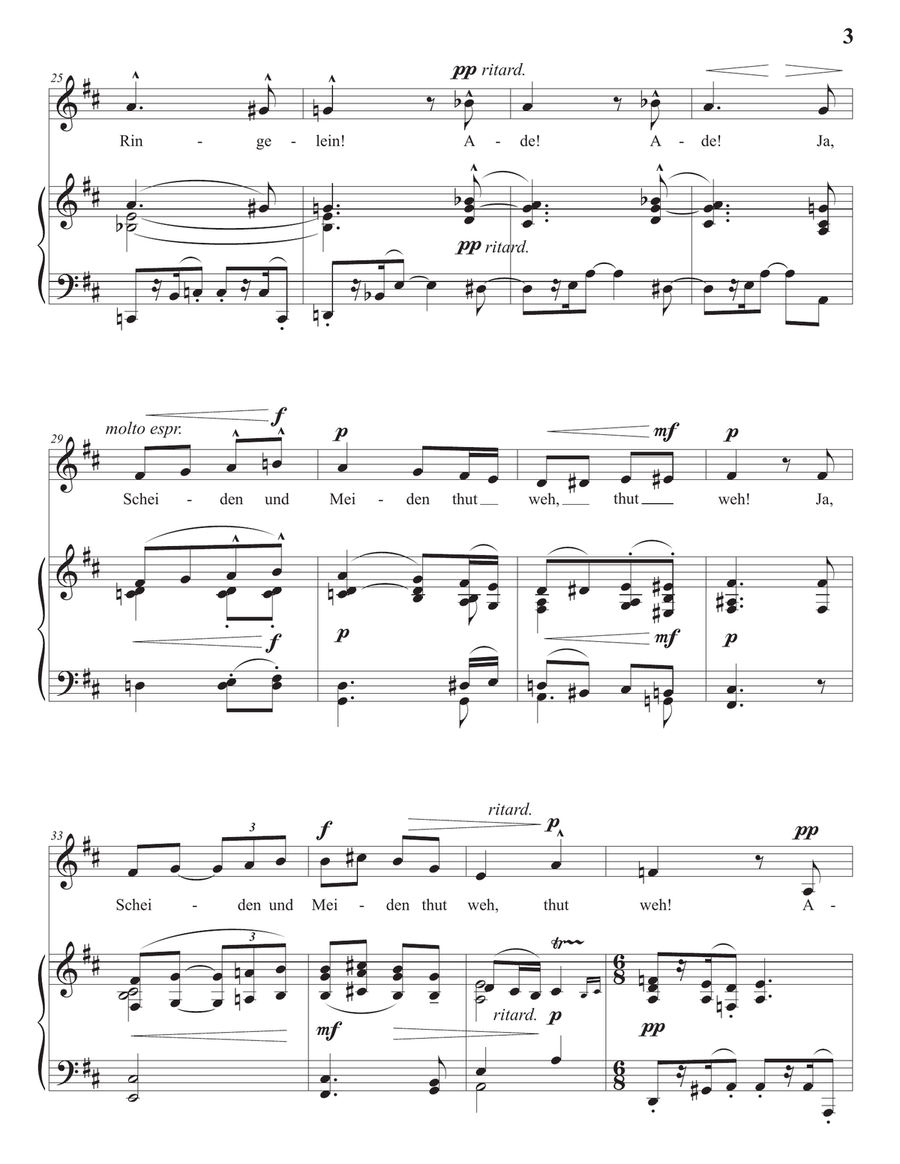 Scheiden und Meiden (D major)