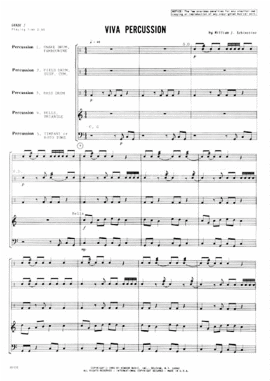 Viva Percussion Viva Percussion Percussion scores gallery preview page 2