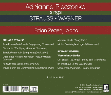 Adrianne Pieczonka Sings Strauss & Wagner image number null