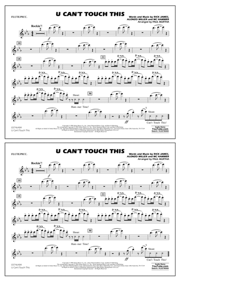 U Can't Touch This (arr. Paul Murtha) - Flute/Piccolo