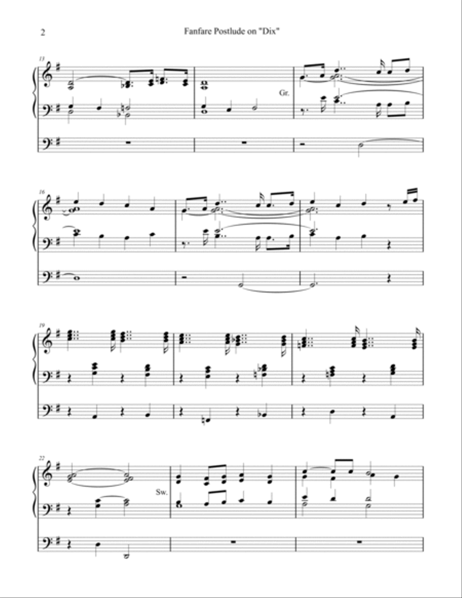 Fanfare Postlude on 