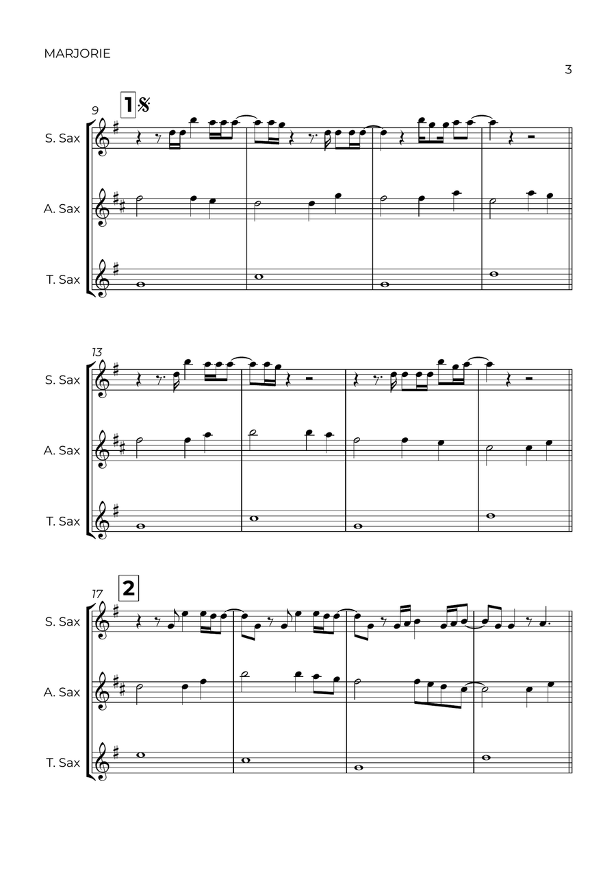 Marjorie Woodwind Trio scores gallery preview page 3
