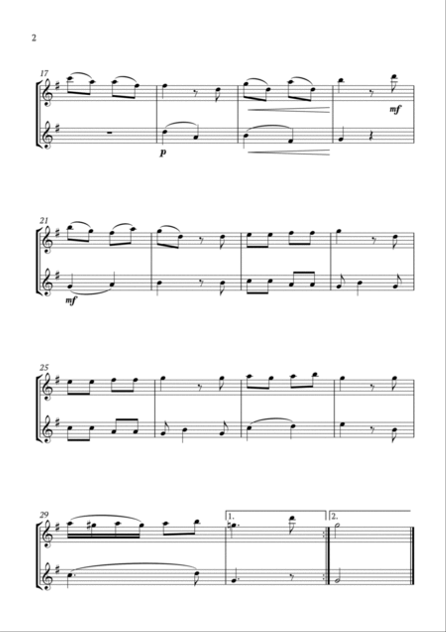 Allegro K3 Flute Duet scores gallery preview page 2