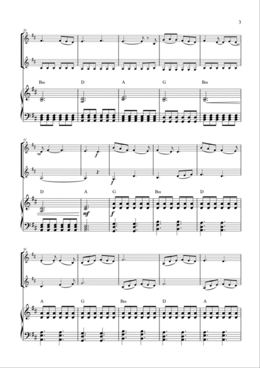 Dandelions String Duet scores gallery preview page 3