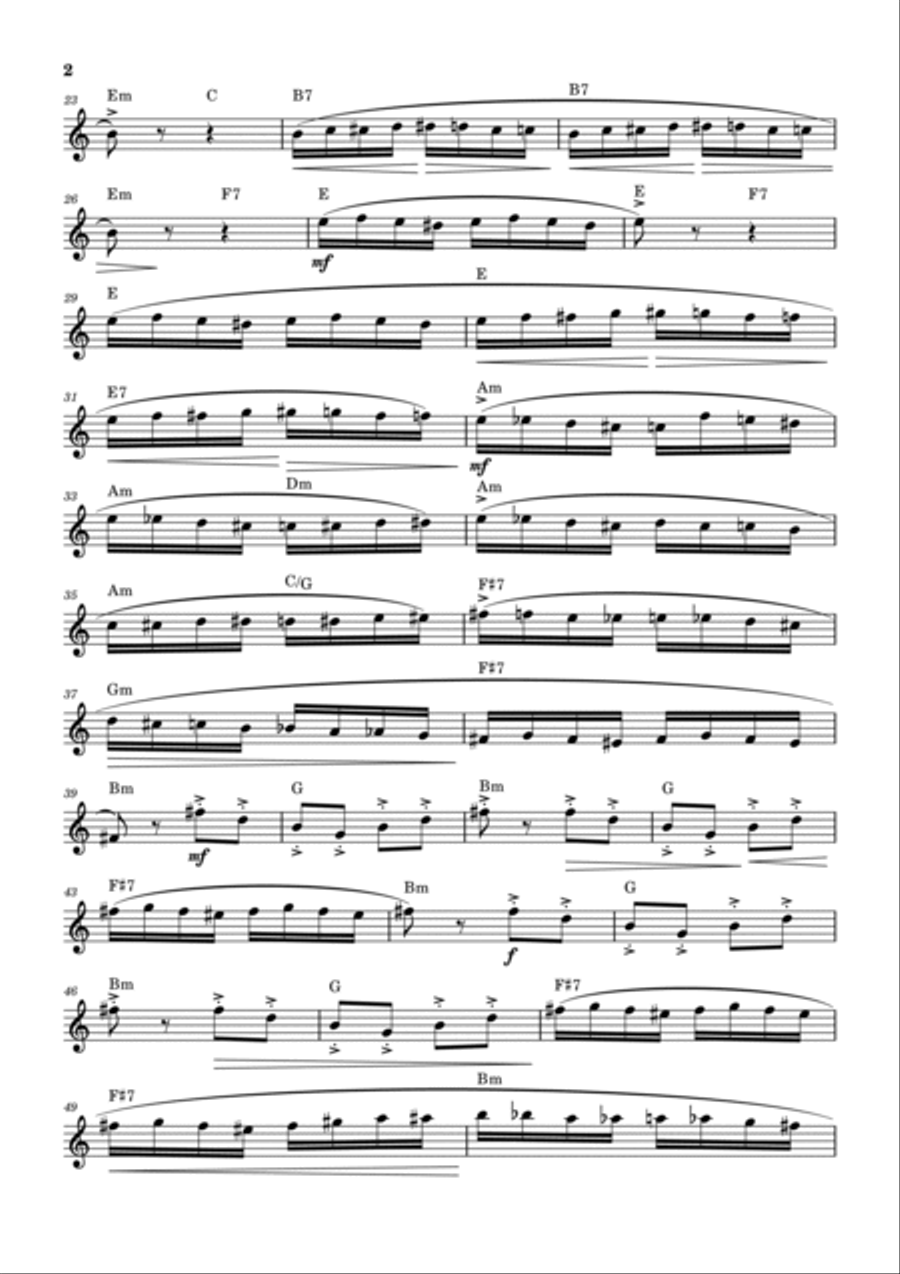 The Flight Of The Bumblebee B-Flat Trumpet scores gallery preview page 2