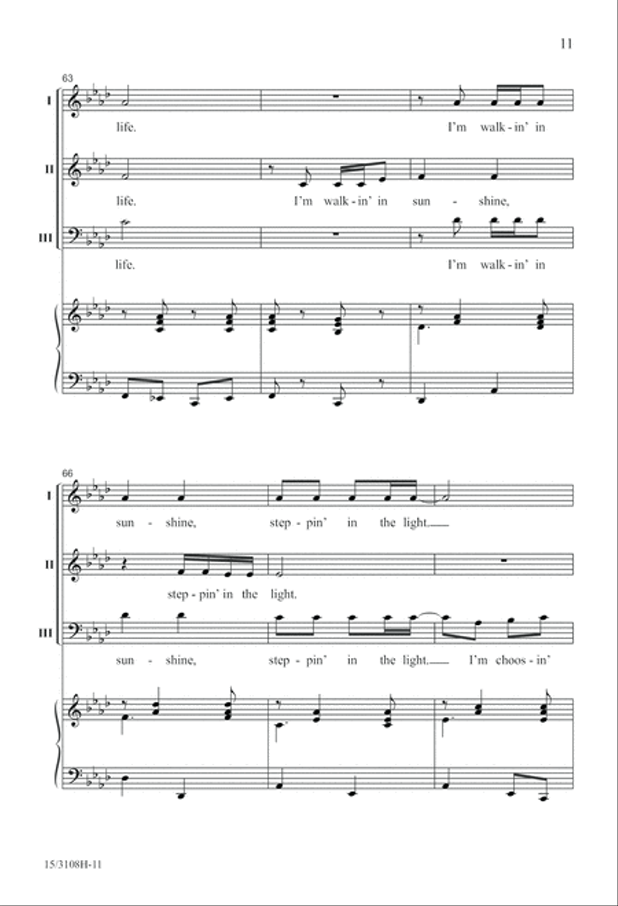Joy On the Journey of Life 3-Part scores gallery preview page 11