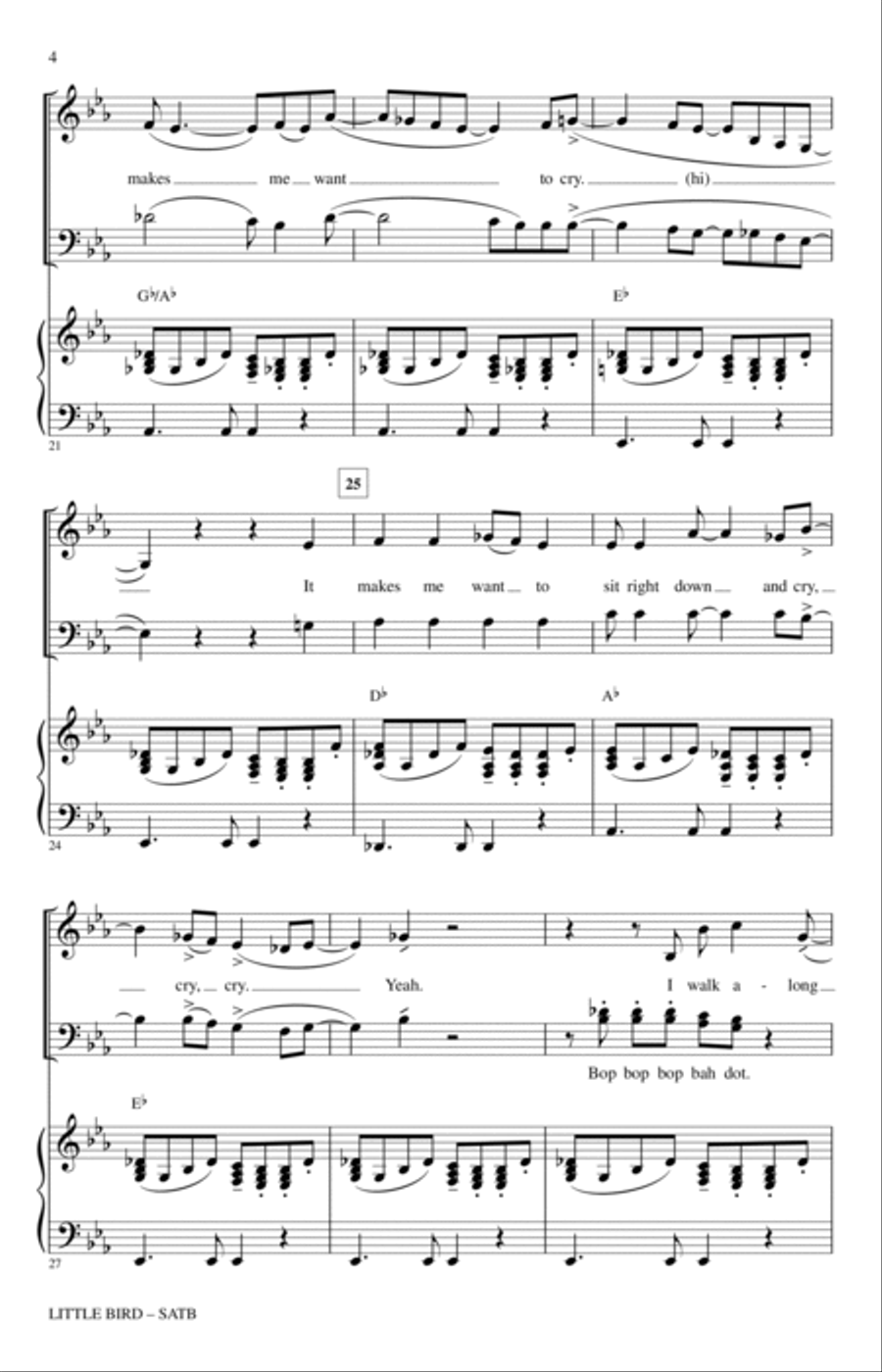 Little Bird Little Bird 4-Part scores gallery preview page 3